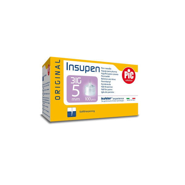 Pic Solution Insupen Agulhas 5mm 31G X100 02022902